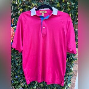 🔹4/$25- Vintage Cross Creek Pro Collection‎ Pink Polo Shirt